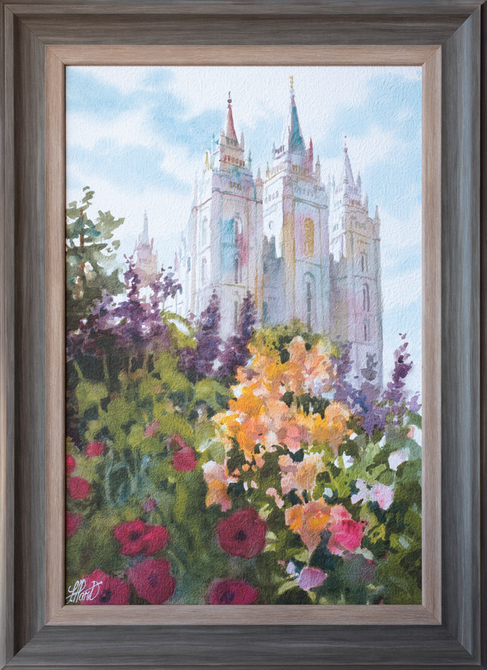 Salt Lake Temple 29x21 Framed Art Deseret Book